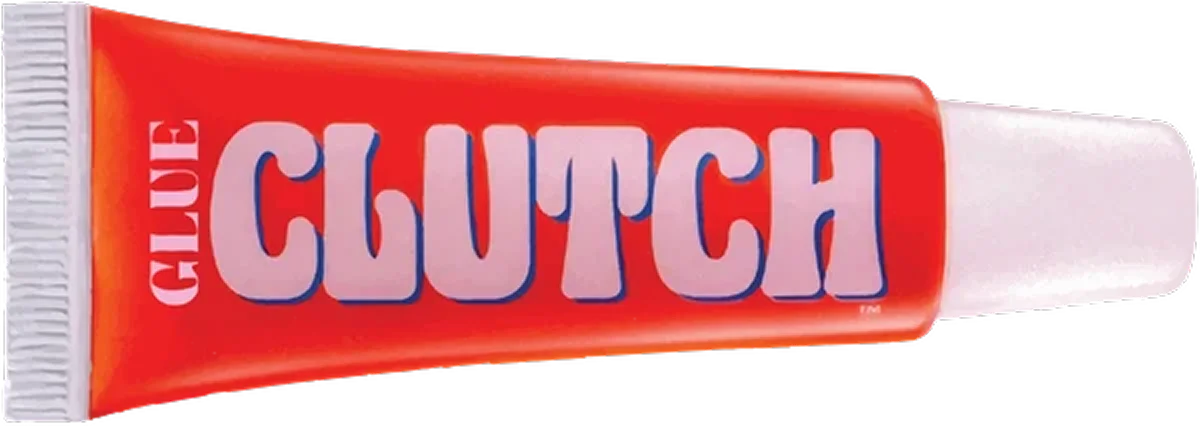 A tube of Clutch Glue
